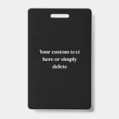 URLの入力とスキャン可能なQRコードの作成 |白黒 バッジ (裏面)