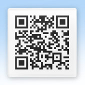 URLを入力して即座に作成されたQRコード ガラスコースター