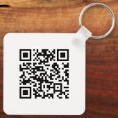 URLを入力して即座に作成されたQRコード キーホルダー (裏面)