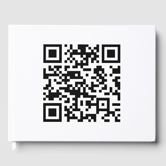 URLを入力して即座に作成されたQRコード ゲストブック (正面)
