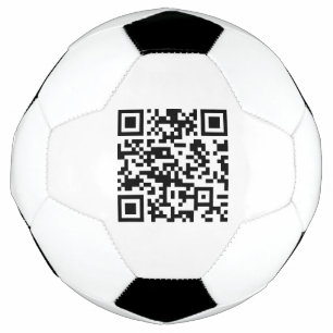 URLを入力して即座に作成されたQRコード サッカーボール