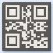 URLを入力して即座に作成されたQRコード ストーンコースター