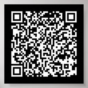 URLを入力して即座に作成されたQRコード ポスター