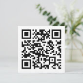 URLを入力して即座に作成されたQRコード 招待状 (スタンド正面)