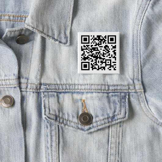 URLを入力して即座に作成されたQRコード 缶バッジ (インサイチュ)