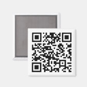 URLを入力してQRコードを即時作成 マグネット (正面/裏面)