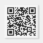 URLを入力してQRコードを即時作成 マグネット (正面)