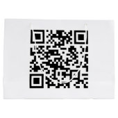 URLを入力するだけで瞬時にQRコードを作成 ラージペーパーバッグ (裏面)