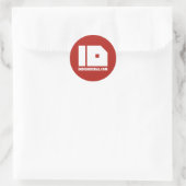 URLステッカー ラウンドシール (バッグ)