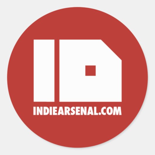 URLステッカー ラウンドシール (正面)