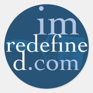 URLブラシステッカー、小 ラウンドシール