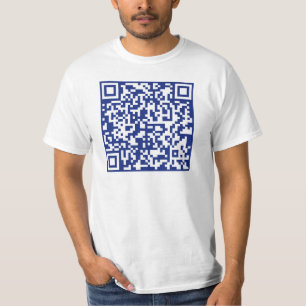 URL即時生成QRコードの入力  ネイビーブルー Tシャツ