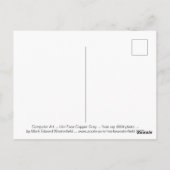 Urn顔銅灰色コンピュータアート ポストカード (裏面)