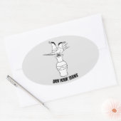 Urn Your Ternsのステッカー 楕円形シール (封筒)