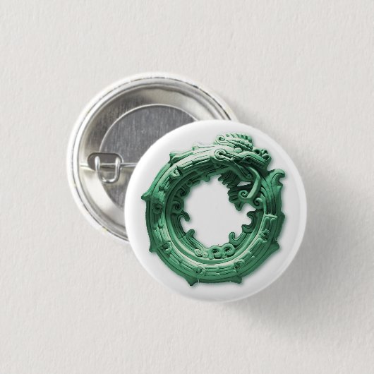 uroboro Quetzalcóatl 缶バッジ (正面&裏面)