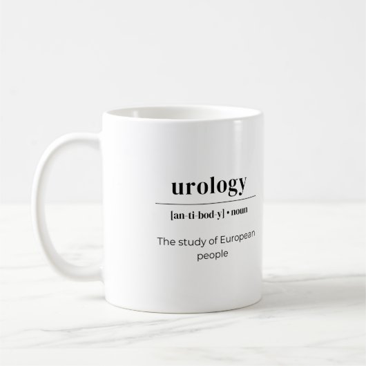 Urology Dictionary Definition Study Of European コーヒーマグカップ (左)