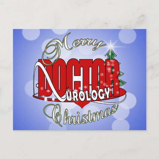 UROLOGY UROLOGISTクリスマスの博士 シーズンポストカード (正面)