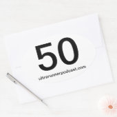 URP楕円50シール 楕円形シール (封筒)