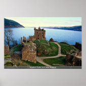 Urquhart Castle, Loch Ness, Scotland ポスター (正面)