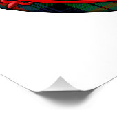 Urquhart Tartan Scottish Plaid Lion Rampant ポスター (コーナー)