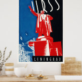 URSS Leningrad USSRヴィンテージポスター1932 ポスター (キッチン)