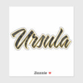 Ursula black gold Lettering Aufkleber Sticker シール (シート)
