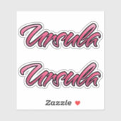 Ursula faded pink Aufkleber Sticker Stickerset シール (シート)