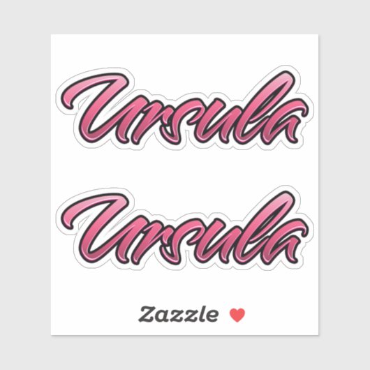 Ursula faded pink Aufkleber Sticker Stickerset シール (シート)