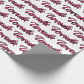 Ursula faded pink personalisiertes Geschenkpapier ラッピングペーパー (角)