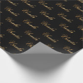 Ursula gold Design Lettering Geschenkpapier ラッピングペーパー (角)