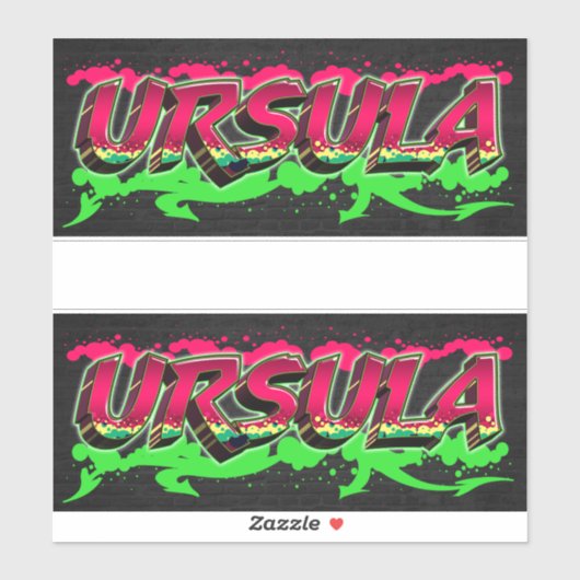 Ursula Vorname Name Graffiti Aufkleber Sticker シール (シート)