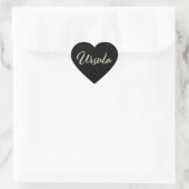 Ursula white gold Handwriting Aufkleber Herz ハートシール (バッグ)