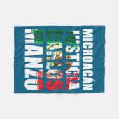 Uruapan Michoacán México, Carlos Manzo, Mexicans M フリースブランケット (正面(横))