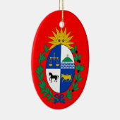 URUGUAY*のカスタムな陶磁器のクリスマスのオーナメント セラミックオーナメント (右)