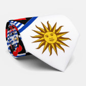 Uruguay Flag Heart Pattern Patriotic Uruguayan ネクタイ (ロール)