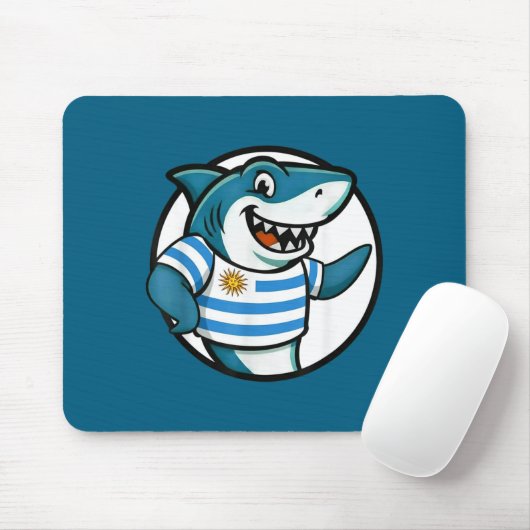 Uruguay Flag Shark Funny Uruguayan  マウスパッド (マウス)