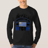 Uruguay Uruguayan Uruguay Flag Happiest When Im In Tシャツ (正面)