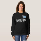 Uruguay Women Men Kids Uruguay Flag Souvenir スウェットシャツ (正面フル)