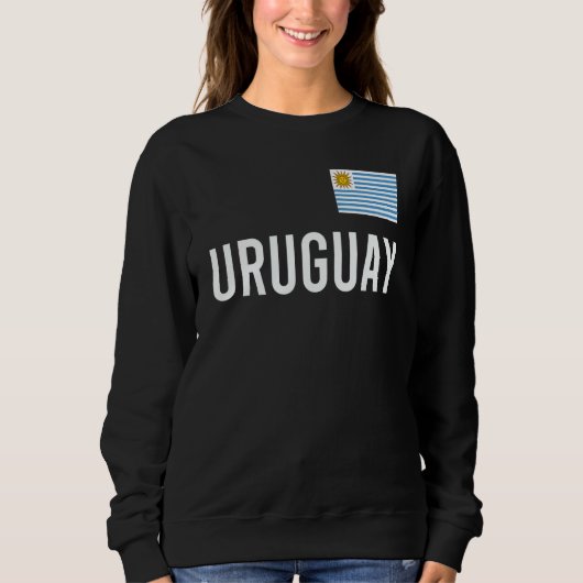 Uruguay Women Men Kids Uruguay Flag Souvenir スウェットシャツ (正面)