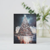 USキャピトルヒルクリスマスツリーホリデーカード シーズンポストカード (スタンド正面)