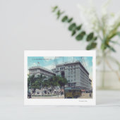 USグラントホテルの屋外ビュー ポストカード (スタンド正面)