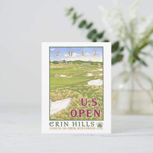 USゴルフオープン2017グリングヒルズエリン、ウィスコンシのギフト ポストカード (スタンド正面)