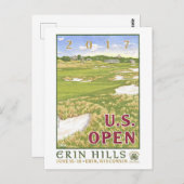 USゴルフオープン2017グリングヒルズエリン、ウィスコンシのギフト ポストカード (正面/裏面)