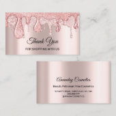 UsショッピングDrips爪、 ネイル 名刺 (正面/裏面)