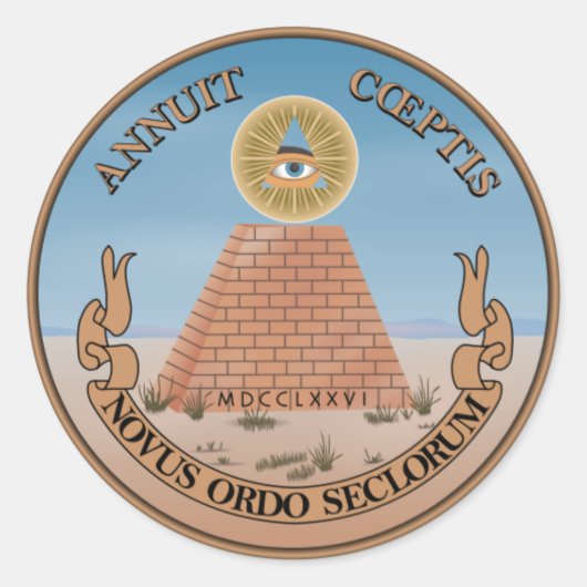 USシー素晴らしルオブバース（逆）側 ラウンドシール (正面)