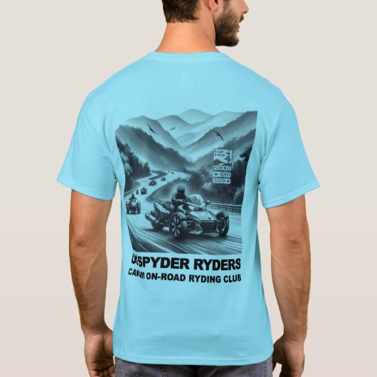 USスパイダライダーズ – ブルーリッジパークウェイ Tシャツ (裏面)