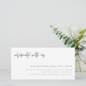 Usス祝クリプトのリハーサルのディナー招待状 サンキューカード (スタンド正面)