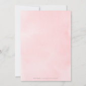 Usス祝クリプトバラ金ゴールド赤面シンプル 招待状 (裏面)