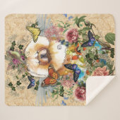 USチャウシェルパ毛布の天使 シェルパブランケット (正面(横))