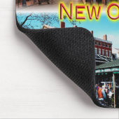 USニューオーリンズ – バーボン通り – マルディグラ –  マウスパッド (コーナー)